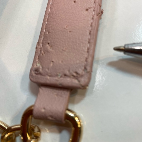 Juicy Couture Purse Crossbody Shoulder Strap Pink Color with gold chain Accents - Picture 11 of 13